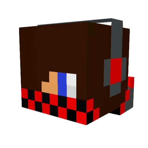 GumGumNinja Minecraft avatar head, 3D render
