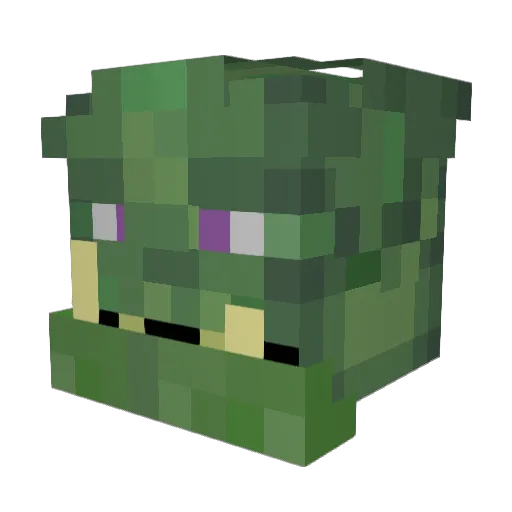 GumV Minecraft avatar head, 3D render