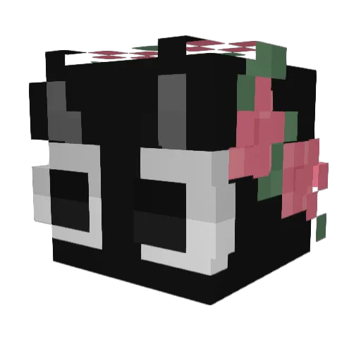 GumW Minecraft avatar head, 3D render
