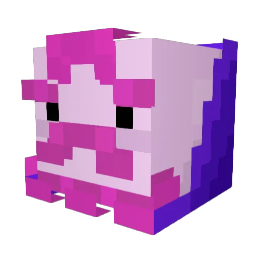 Gumbald Minecraft avatar head, 3D render