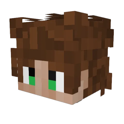 GumbleGame Minecraft avatar head, 3D render