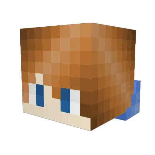Gumblee Minecraft avatar head, 3D render