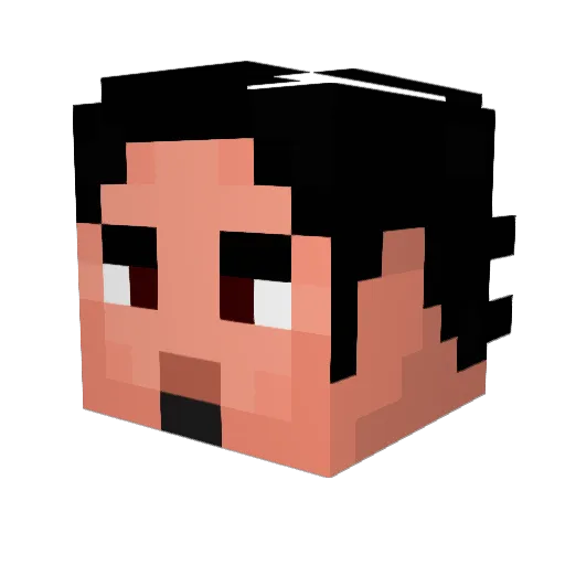 Gumbrok Minecraft avatar head, 3D render