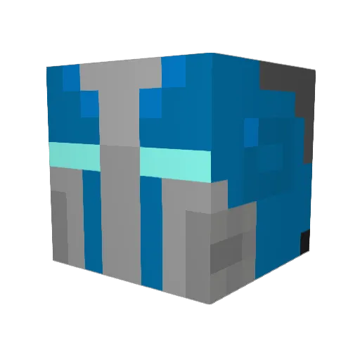 GumbyB Minecraft avatar head, 3D render