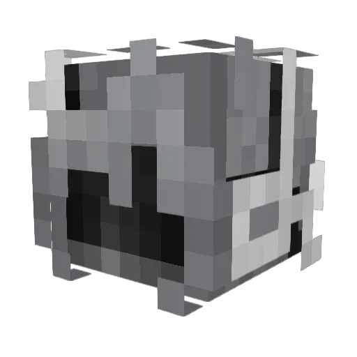 GumdropButton Minecraft avatar head, 3D render