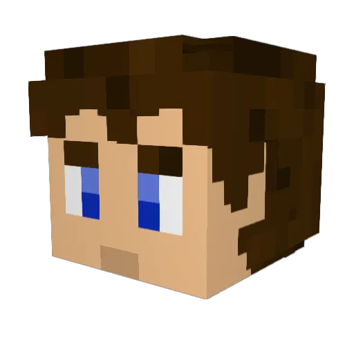 GumguMonomo Minecraft avatar head, 3D render