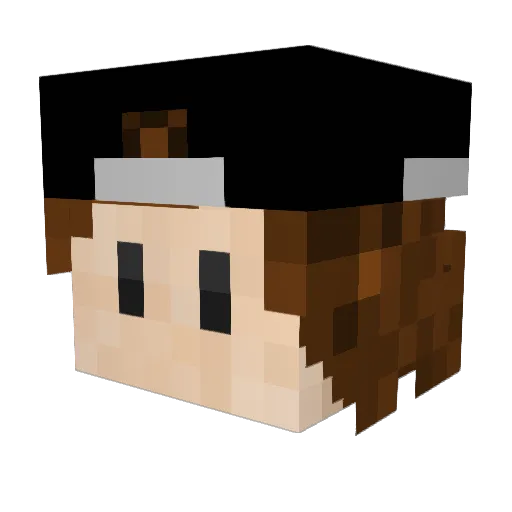 Gumiz Minecraft avatar head, 3D render
