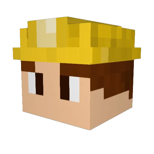 GumkoCzolgi Minecraft avatar head, 3D render
