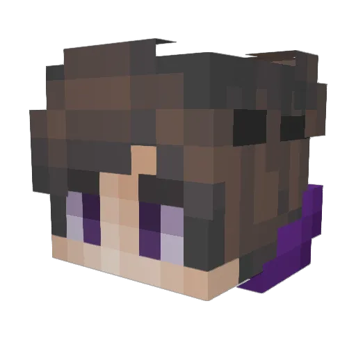 Gumlol_ Minecraft avatar head, 3D render