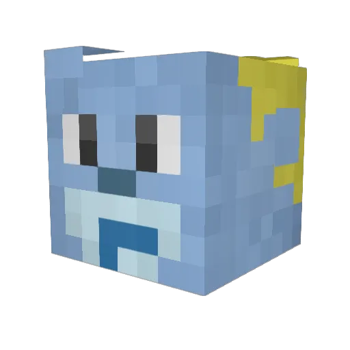 GummiBier3 Minecraft avatar head, 3D render