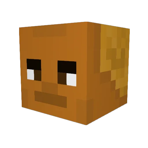 Gummibear3 Minecraft avatar head, 3D render