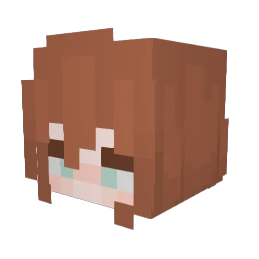 Gummiberri___ Minecraft avatar head, 3D render