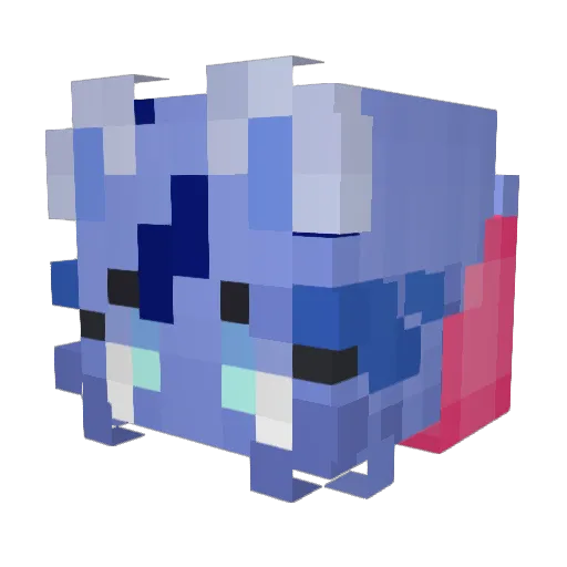 GummjiGummyShark Minecraft avatar head, 3D render