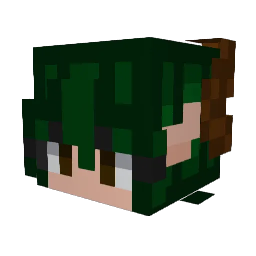 Gummmiii Minecraft avatar head, 3D render
