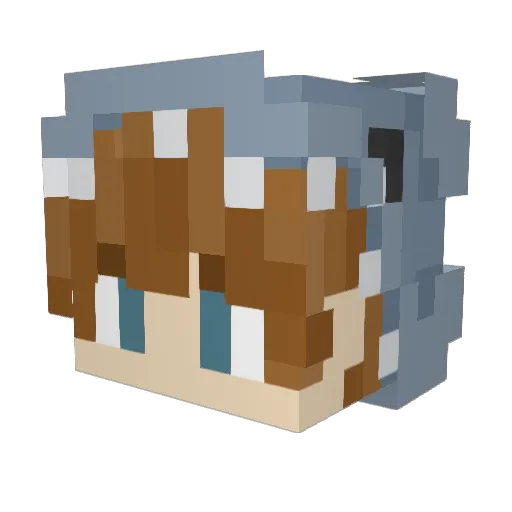 Gummy15 Minecraft avatar head, 3D render