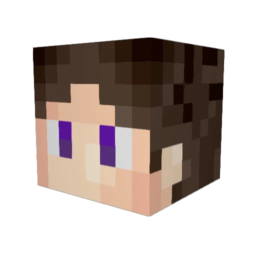 GummyAsteroid Minecraft avatar head, 3D render