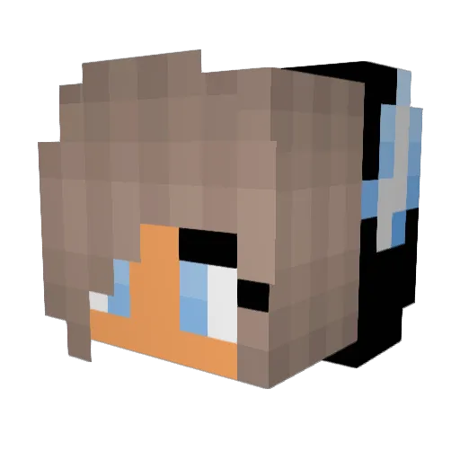 GummyBear2020 Minecraft avatar head, 3D render