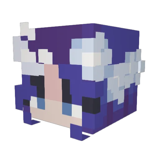 GummyBur Minecraft avatar head, 3D render