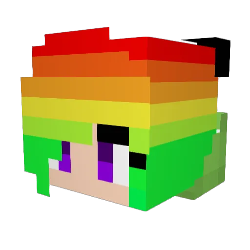 GummyFreak1 Minecraft avatar head, 3D render