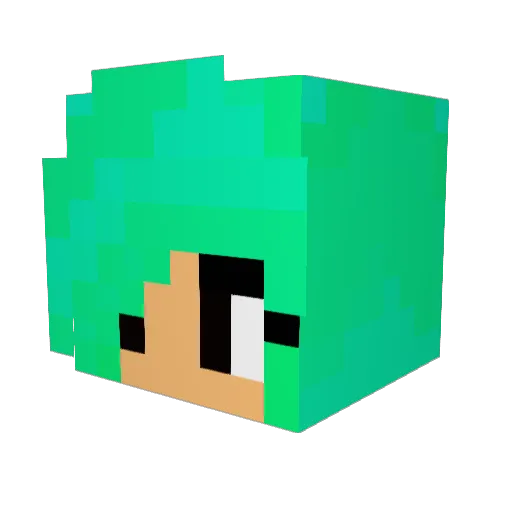 GummyGirl529 Minecraft avatar head, 3D render