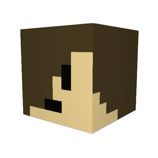 GummyWolf Minecraft avatar head, 3D render