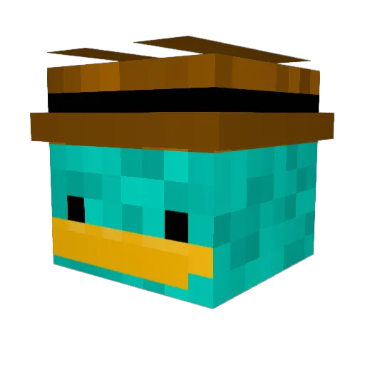 GummyWorm25 Minecraft avatar head, 3D render