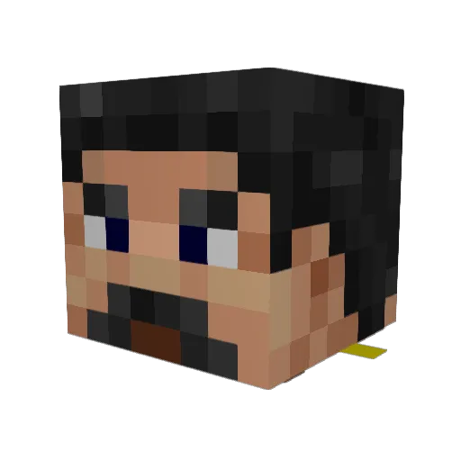 Gummy_Comunnist Minecraft avatar head, 3D render