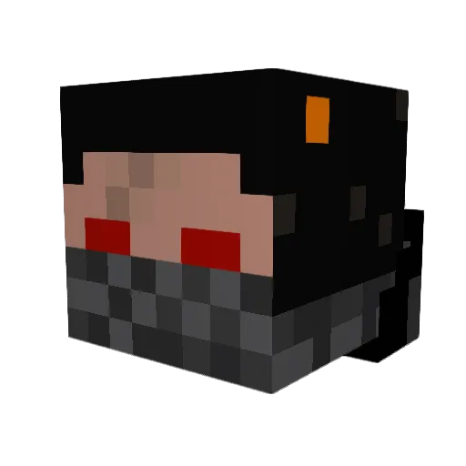 Gumpfinest Minecraft avatar head, 3D render