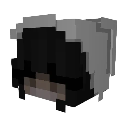 Gumusunsahibi Minecraft avatar head, 3D render