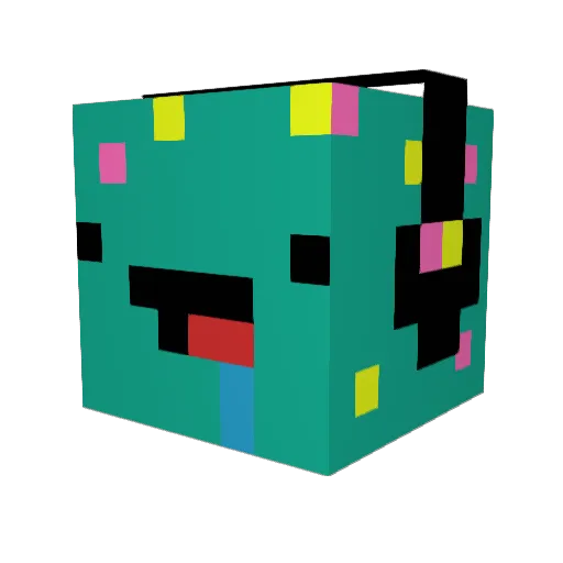Gumzzy Minecraft avatar head, 3D render