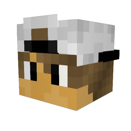 GunBr0 Minecraft avatar head, 3D render