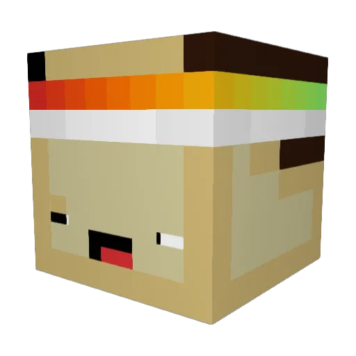 GunGoBrrr Minecraft avatar head, 3D render