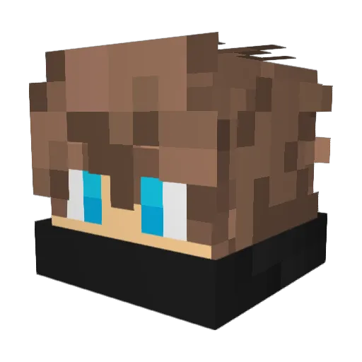 GunPrism Minecraft avatar head, 3D render