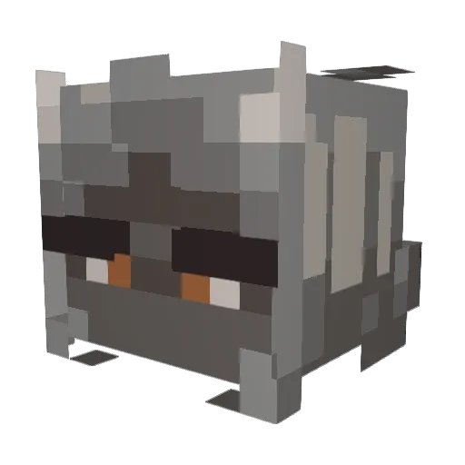 GunRunning Minecraft avatar head, 3D render