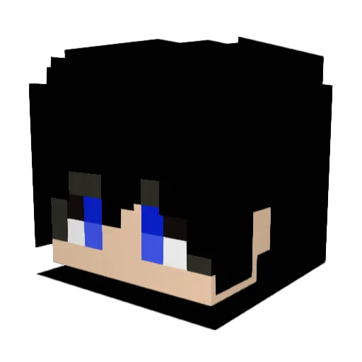 GunWooHam Minecraft avatar head, 3D render