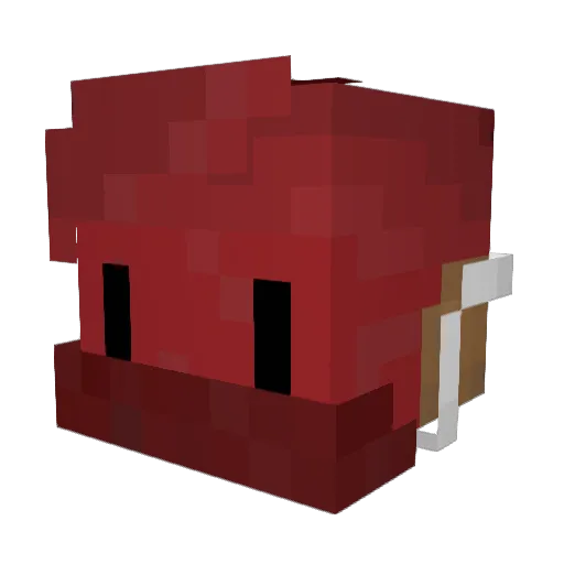 Gun_Gun_ Minecraft avatar head, 3D render