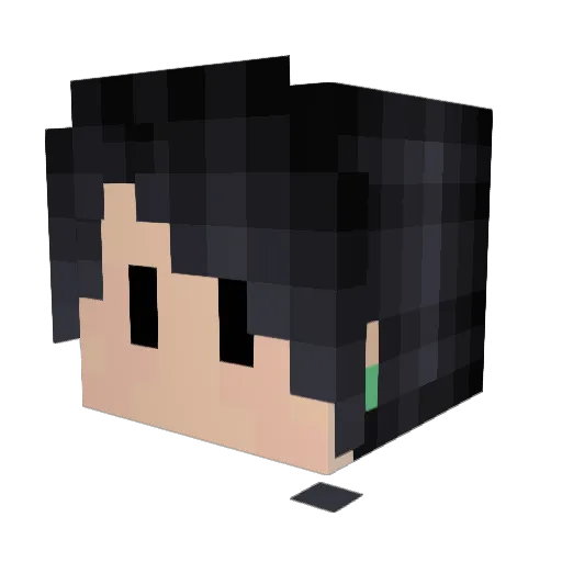Gun_Shock Minecraft avatar head, 3D render