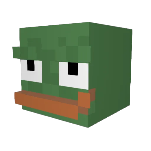 Gunbam921 Minecraft avatar head, 3D render