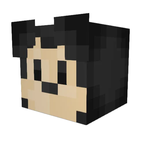 Gundam_Szero Minecraft avatar head, 3D render