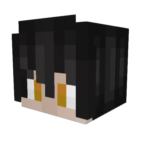 Gundeee Minecraft avatar head, 3D render