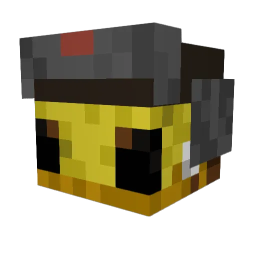 Gundh Minecraft avatar head, 3D render