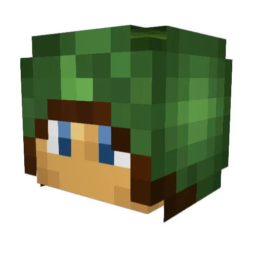 Gundoc77 Minecraft avatar head, 3D render