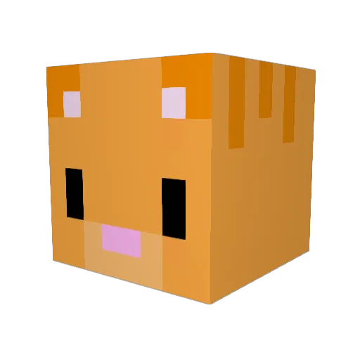 GungMap Minecraft avatar head, 3D render