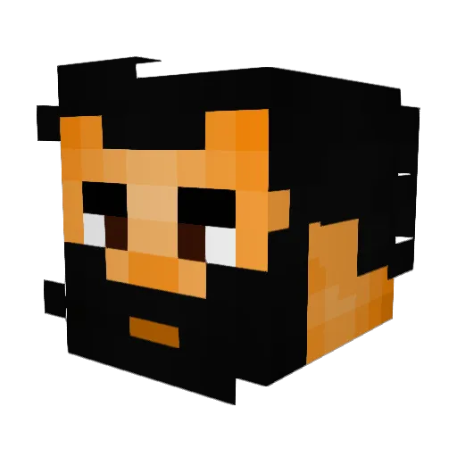 Gungplunk Minecraft avatar head, 3D render