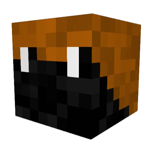 Gunisb Minecraft avatar head, 3D render