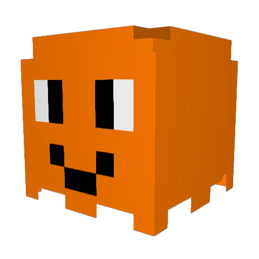 Gunivers Minecraft avatar head, 3D render