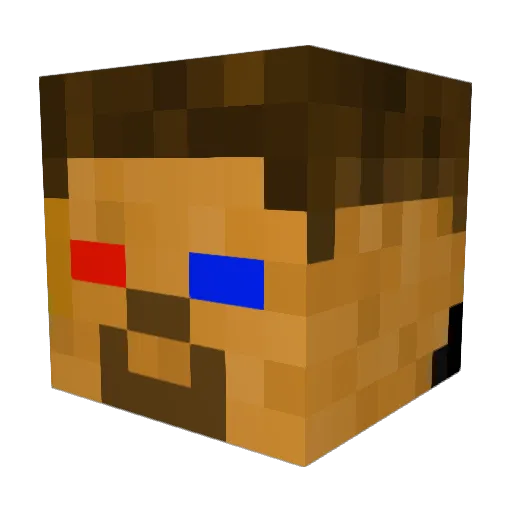 Gunman2254 Minecraft avatar head, 3D render