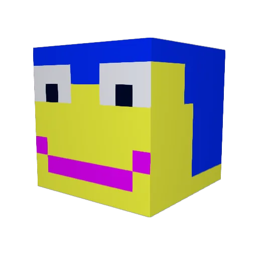 GunnarSto Minecraft avatar head, 3D render