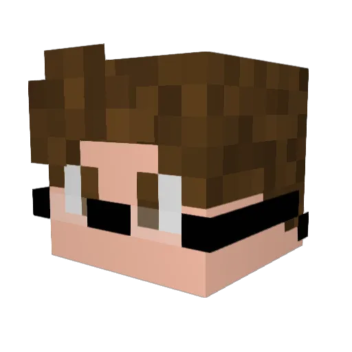Gunnarof11B3 Minecraft avatar head, 3D render