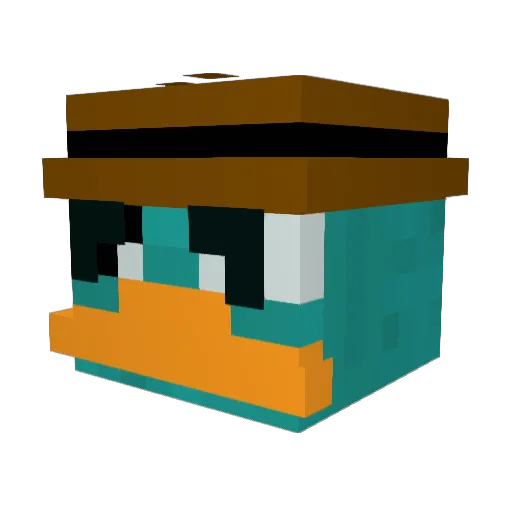Gunner123s Minecraft avatar head, 3D render